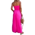 thumbnail image 6 of Strapless Women's Sleeveless Jumpsuit Summer Casual Loose Jumpsuit Women's with Pockets Jumpsuit, 6 of 6
