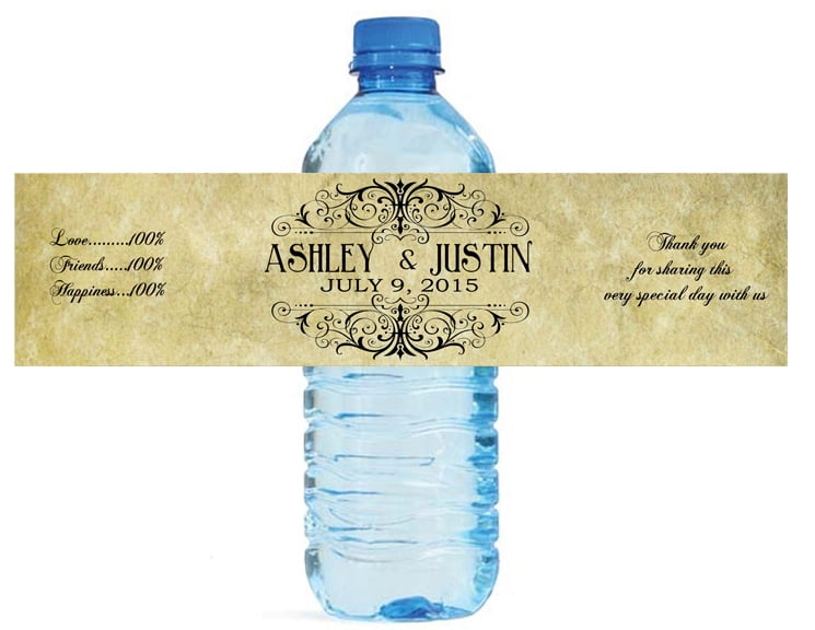 How to stick labels to plastic bottles