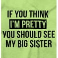 thumbnail image 2 of Pretty See Big Sister Siblings Youth T Shirt Tee Girls Infant Toddler Brisco Brands 4T, 2 of 5