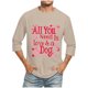 thumbnail image 5 of Camisas de Manga Larga para los Hombres Día de San Valentín Impresión Cuello Redondo Moda Casual, Mezcla de Poliéster de Lino de Algodón para Primavera Verano, 5 of 8