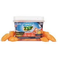 Camco 41183 Orange TST Drop-Ins, Holding Tank Treatment, Eliminates Odors in RV, (30 Pack)