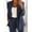 Navy, variant on Turilly Womens Coats and Jackets Women Solid Long Sleeve Tops Cardigan Coat Pockets Long Pants Suit