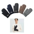 thumbnail image 2 of Winterproofed Knitted Mittens For Men Windproof Thermals Gloves Fleeces Lining Outdoor Activity Hiking Snow Sports, 2 of 20