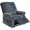 Quest Malcom Power Lift Full Lay-Out Chaise Recliner, Dusky Blue