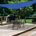 thumbnail image 3 of Sun Shade Sail Triangle, 185GSM Shade Sails UV Block Canopy for Patio Backyard Lawn Garden Outdoor Activities (Blue, 10' x 10' x 10'), 3 of 10