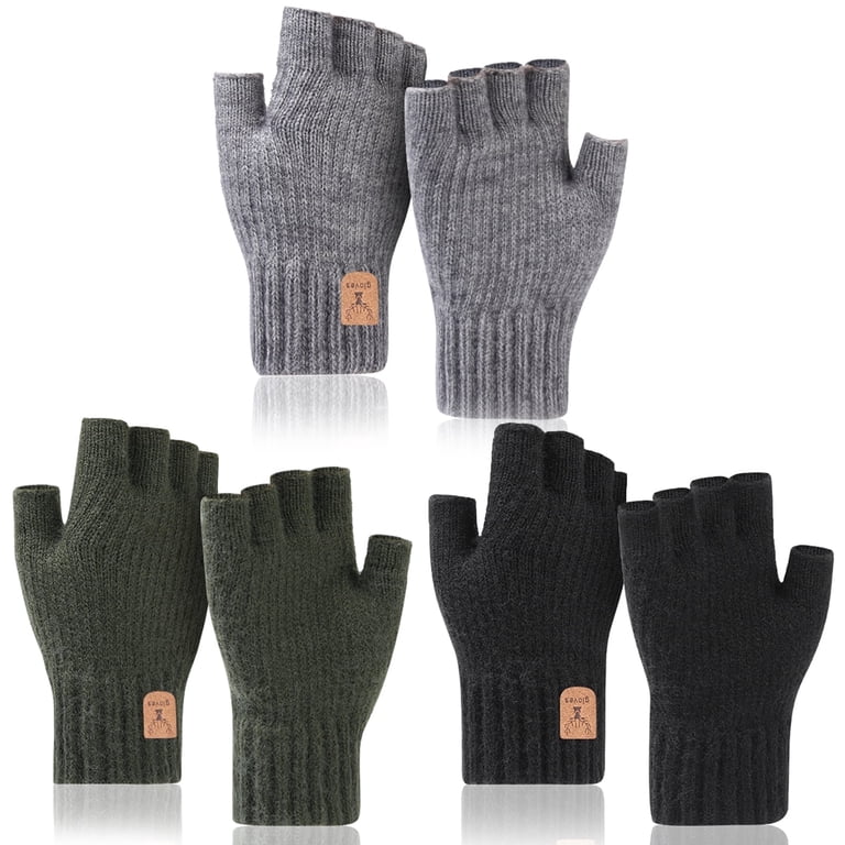 Fingerless Half Finger Winter Gloves photo 1