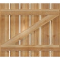 thumbnail image 5 of 34 3/4"W x 31"H TimberCraft Six 5 3/8" Boards Spaced Board-n-Batten Shutters w/Z-Bar, Rough Sawn Western Red Cedar (Per Pair), 5 of 13