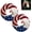 2pcs, variant on Bald Eagle Wreath for Front Door, 250 Anniversary Wreath with American Flag Style, Patriotic Outdoor Porch Decor for 4th of July Memorial Day