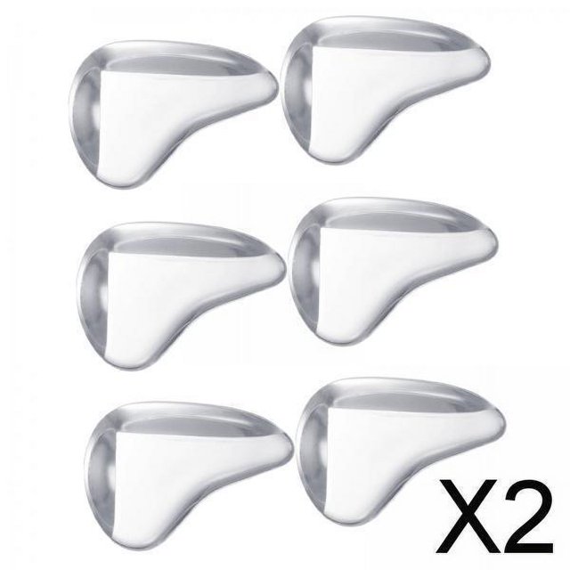 2x 6 Piezas Protectores de Esquinas de Mesa, Protectores, Bordes de Mesa Transparentes Reutilizables a Prueba de Polvo para Cajón de Esquina de Borde 2 piezas