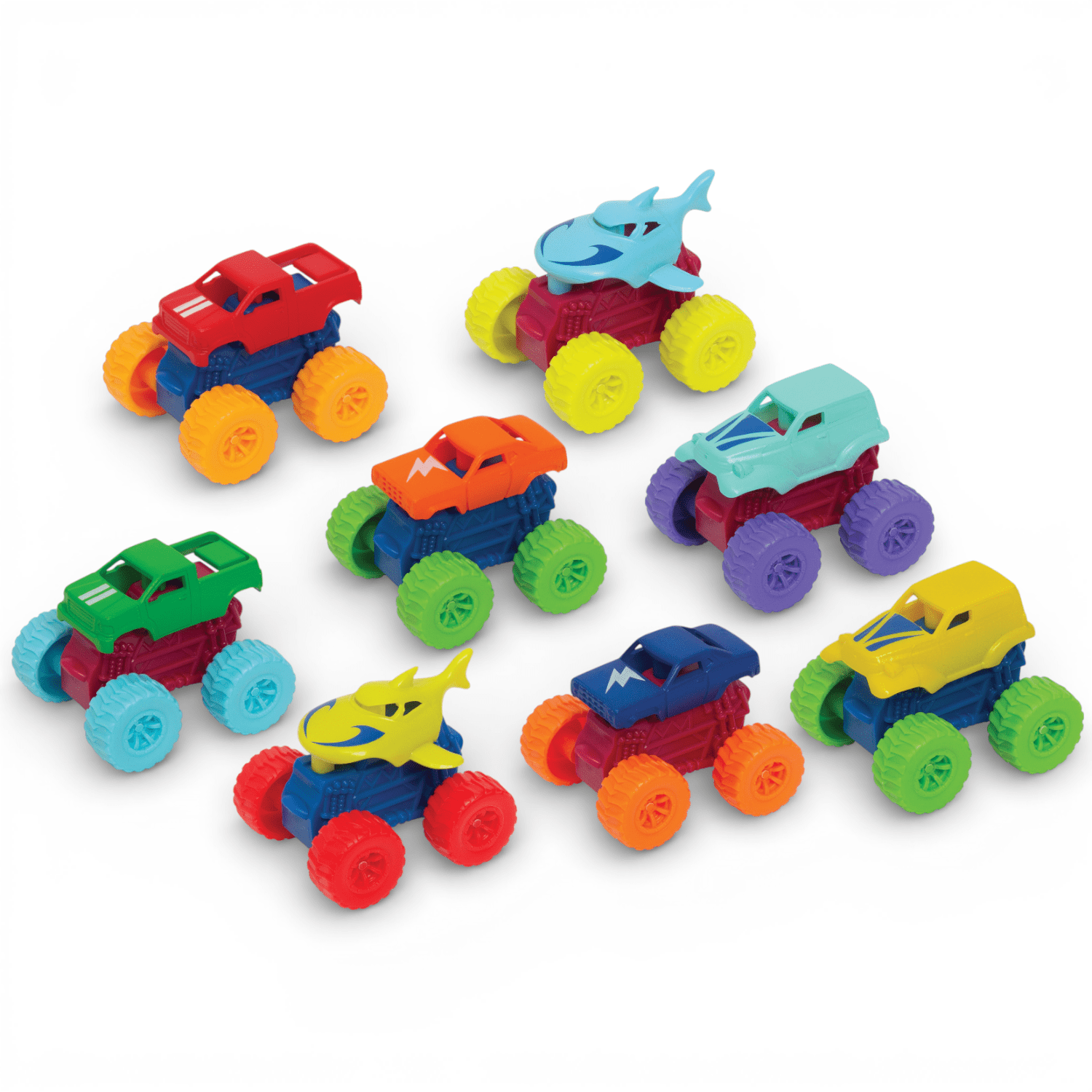 Boley Valentine Monster Trucks Mini Toy Set with Cards & Treat