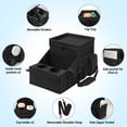 thumbnail image 3 of INFANZIA Car Seat Organizer, Backseat Van Organizer with Cup Holders for Car Front Passenger and Back Seat, Carseat Storages with Cooler Compartment for Kids and Adults for Toy, Snacks, Black, 3 of 9