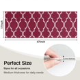 thumbnail image 5 of Burgundy Geometric Quatrefoil Pattern Kitchen Rug Mat,Kitchen Runner Rugs Non Skid Washable,Decorative Kitchen Floor Mats for Kitchen,Sink,Laundry,17"X47", 5 of 5