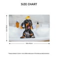thumbnail image 2 of Placemats Set of 4 / 6, Puppy Sits In Bathtub Placemats for Dining Table Indoor/Outdoors Heat Resistant Washable Placemats 18" x 12", 2 of 8