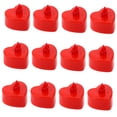 thumbnail image 4 of BEADCEST 48Set Led Tealight Plastic Heart Shaped Red Lighting Wedding Decoration, 4 of 8