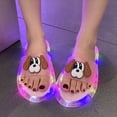 thumbnail image 3 of GobdXE Kids Light Up Slides Unisex LED Dog Cartoon Sandals Non Summer Slippers for Boys Girls Size:8-9 Years, 3 of 6