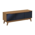 thumbnail image 2 of Mueble TV 55" Kappesberg 136cm con 3 Puertas Canela/Azul, 2 of 9