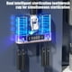 thumbnail image 4 of Desinfectante para secador de cepillos de dientes | Limpiador UV de aire caliente de montaje en pared de 4 ranuras | Soporte recargable para cepillo de dientes de baño USB | No se requiere, 4 of 8