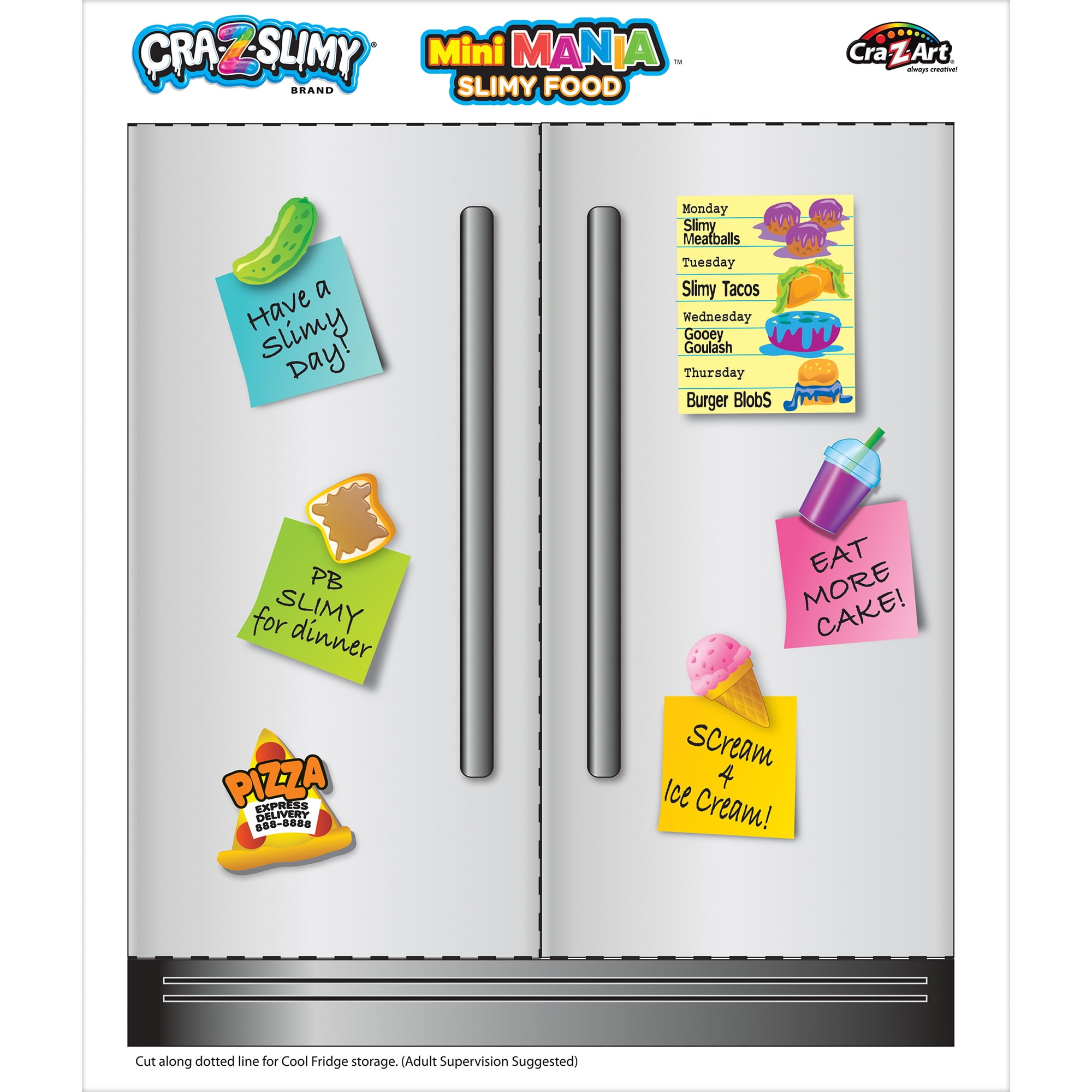 Cra-Z-Slimy: Mini Mania Slimy Food Grocery Set, Ages 6+