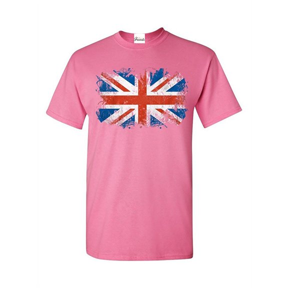 "Mom's Favorite - Men's T-Shirt Short Sleeve, up to Men Size 5XL - Union Jack British Flag"