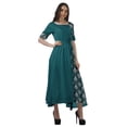 thumbnail image 3 of Moomaya Robe à Manches Courtes Imprimée avec Cordon de Serrage et Encolure Dégagée pour Femmes, 3 of 4