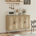 thumbnail image 6 of Kojooin Rattan Sideboard Buffet Cabinet with Power Outlet & 4 Doors, 6 of 8