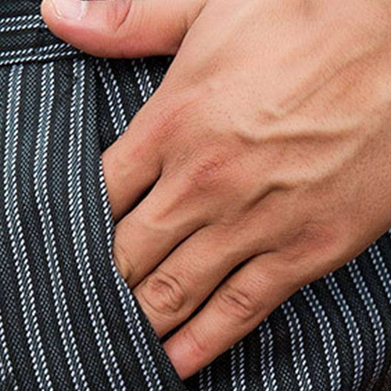 Dolkfu Striped Plus Size Mens Pants Cotton Black Business formal Dress Pants  Men Stylish Trousers 3XL - Walmart.com