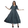 thumbnail image 4 of Moomaya Robes d'Été Imprimées à Manches Courtes pour Femmes, Tenue de Fête Décontractée, 4 of 4