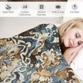 thumbnail image 3 of Orinice Medallion Design Warm Lightweight Blanket Soft Fleece Blankets for All Seasons - Multiple Sizes Available 40x50in, 3 of 6