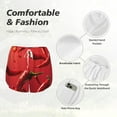 thumbnail image 4 of Yiaed Floating Red Chili Peppers Print Women's Running Shorts with Liner 3 Zipper Pockets Elastic Workout Athletic Gym Yoga Shorts-XX-Large, 4 of 7