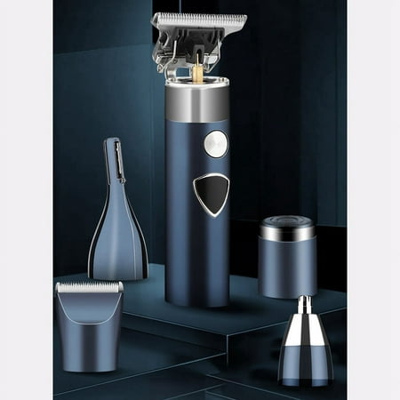 Beard Trimmer for Men Electric Hair Clipper Cordless Mens Grooming 5 in 1 Kit Hair Trimmer & Mustache Trimmer & Nose