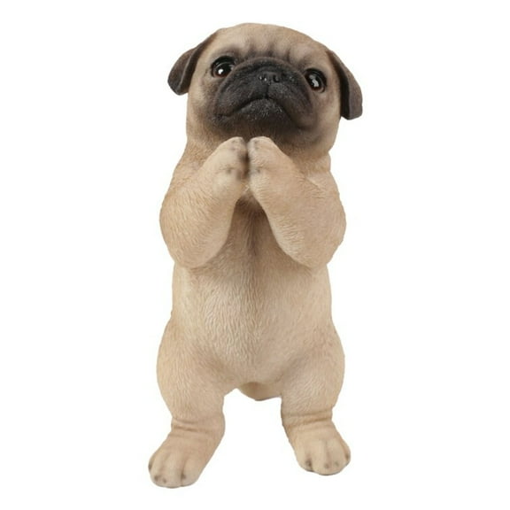 Hi-Line Gifts 8.25" Praying Pug Puppy Outdoor Garden Statue