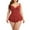 Red swimsuit women, variant on Wycnly Swimsuits for Women Modest Swimsuits for Women Womens Bathing Suit Plus Size Swimsuits One Piece Swimsuit Ladies Ruffle Hem Strap Swimdress Summer Casual Solid Swimwear