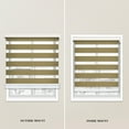 thumbnail image 4 of CHICOLOGY Blackout Zebra Roller Shades |30.75"W X 72"H| Dual Layer Light Filtering Blinds | Cordless Window Shades for Home & Office | Easy Install | Sable, 4 of 4