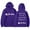 Purple, variant on Men's and Women's Holiday Snowman Hoodie - Purple Festive Pullover Sweatshirt for Christmas Celebrations and Winter Comfort