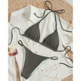 thumbnail image 2 of DGMIOCS Women's Ruffled Bikini Modest Two Piece Grey XS, 2 of 3