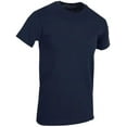 thumbnail image 2 of SOCKS'NBULK 36 Pack Mens Cotton Crew Neck Short Sleeve Casual T-Shirts Navy Blue Color Lightweight Bulk Pack (Navy Blue, 6X-Large), 2 of 3