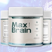 MaxBrain Powder Advanced Formula Supplement to Support Active Lifestyle 150 Servings