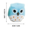 thumbnail image 3 of Matoen Cute Owl Pencil Sharpener with 2-Holes, Plastic Colored Manual Handheld Small Compact Sharpeners for Student Kids School Classroom Stationery Supplies, 3 of 6