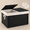 Black-105L-25.2L*15.4W*16.1H, variant on Storbasket With Lid Rattan 2 Separate 27.8 Gallon (105 L) 25.2 * 15.4 16.1 Inches Woven Wicker Baskets 2 Liners And Handles For Bedroom Laundry Black