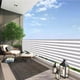 thumbnail image 5 of Toldo de sombrilla para exteriores Tela de HDPE | Toldo de jardín gris engrosado para piscina en el patio trasero | Vela de sombra UV Block 95% transpirable con ojales metálicos y cuerda | 39.5x118, 5 of 7