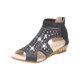 thumbnail image 4 of Zapatos de verano para mujer Sandalias planas informales con boca de pez ahuecadas y tacones de cuña con cremallera para mujer Wmkox8yii nm10177, 4 of 4
