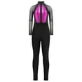 thumbnail image 5 of YONGHS Girls Sparkle 2Pcs Dance Outfits Sheer Mesh Long Sleeve Gymnastics Leotards with Leggings Hot Pink 16, 5 of 6