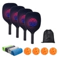thumbnail image 1 of LOVIVER Ensemble Portable Sac de Rangement pour Raquettes avec 4 Balles Confort Bois Léger pour Ensemble de Raquettes, 1 of 8