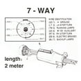 thumbnail image 1 of 7 Way Trailer Plug Cord 2 Meter, Molded Connector for RV Towbar Towing, Heavy Duty Wire Harness for Convenient Trailer Wiring, Perfect for RVs, Trailers, Campers, and, 1 of 8