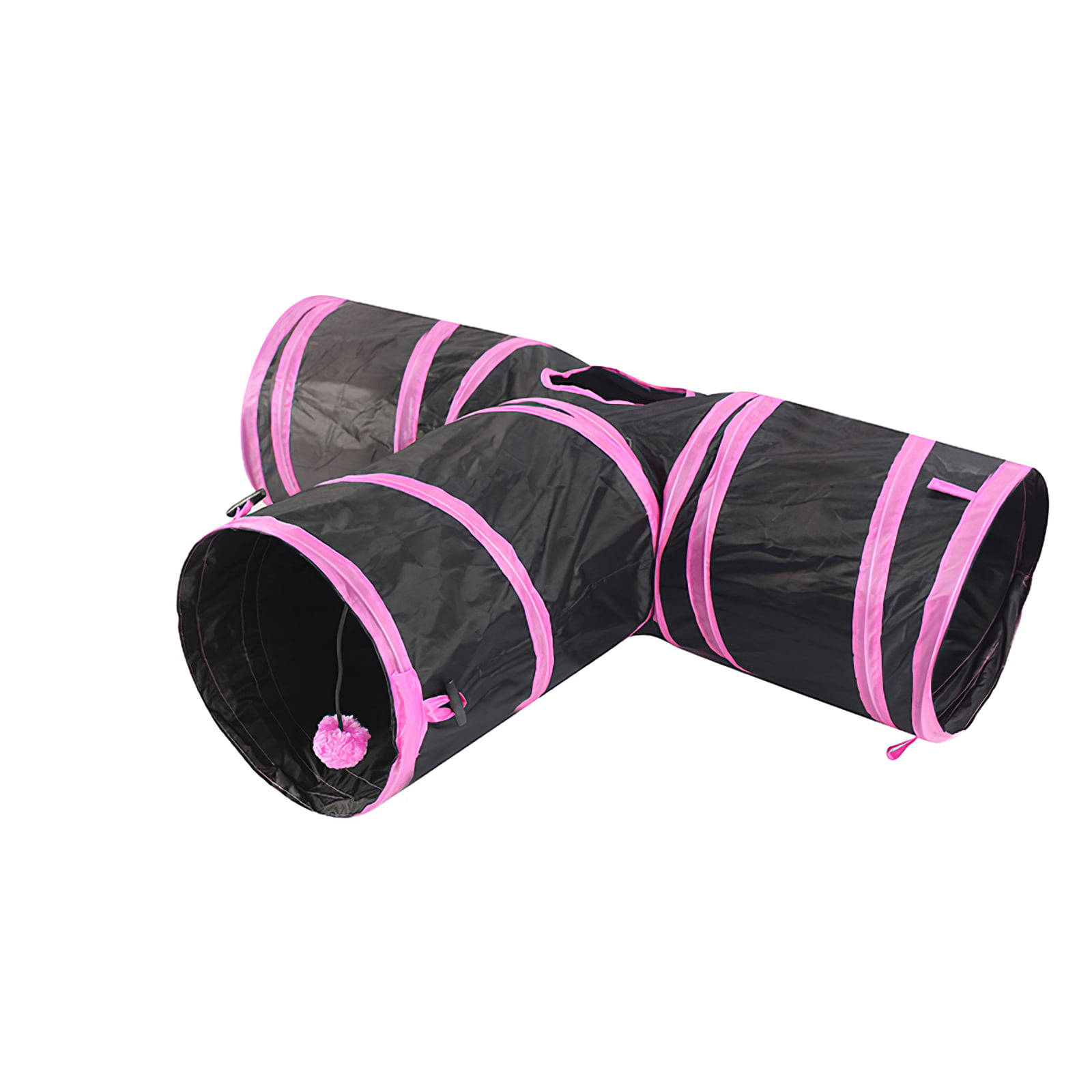 Eyourlife Pet Tunnel Collapsible 3 Way Cat Play Tunnel Pet Tube Toy for Rabbits Kittens,Dogs 