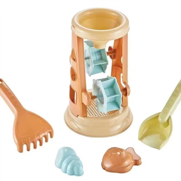 Juguetes de playa para niños, molde de pala divertido, cubo, reloj de arena, piscina de arena, regalo de cumpleaños para niños y niñas, herramienta de excavación de arena
