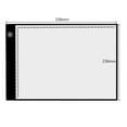thumbnail image 6 of Sunjoy Tech 1 Set LED Copy Board Dimmable Multipurpose Ultra-thin Easy Carrying Plug-and-Play Create Paintings A4 LED Tracing Light Pad Drawing Board with Scale for Home, 6 of 8
