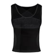 thumbnail image 2 of Lilgiuy Men's Buckle Adjustment Belly Shaper Corset Waist Corset Chest Belly Belt Stereotype Vest Invisible Breathable Black ,6 Fall Fashion for 2022 Spring Winter, 2 of 5