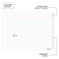 thumbnail image 2 of Cuaderno Cosido Italiano Ferrini Raya 100 Hojas Pack de 8 Colores Surtidos, 2 of 4