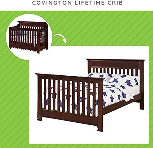 Full-Size Conversion Kit Bed Rails for Baby Cache Cribs (Cherry)